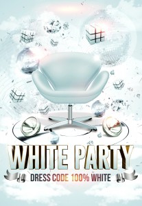 White Party - Bjud in publiken till en fest där ALLA måste komma i vita kläder. Hyr sedan in Evenkrafts ”Magic in White”-paket och Du får en uppseendeväckande klubbkväll där publiken står för dekorationen genom sin blotta närvaro.