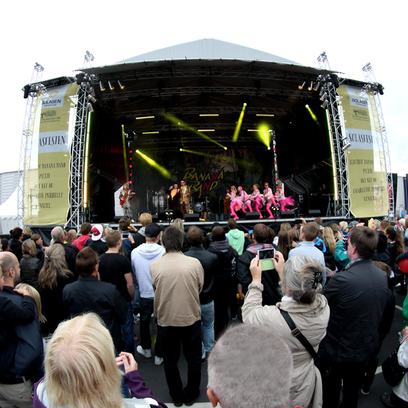 Bananscenen - Länsförsäkringar fira sitt 175-årsjubileum i Jönköping med konsert och folkfest för hela Jönköpings län.