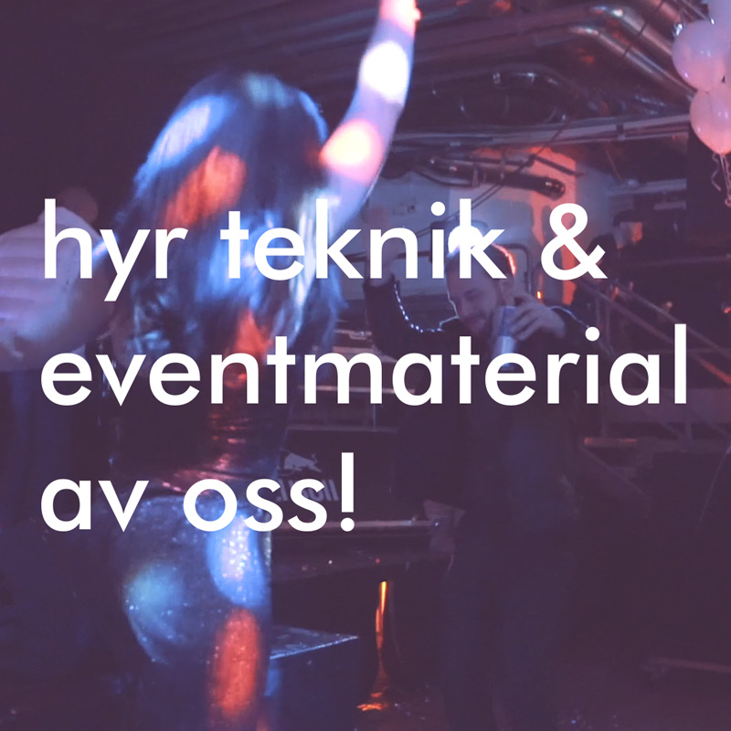 Hosterbjudanden 2020 bild 2 - Boka fest- & eventmaterial under september 2020 så får du extra förmånligt hyrespris.