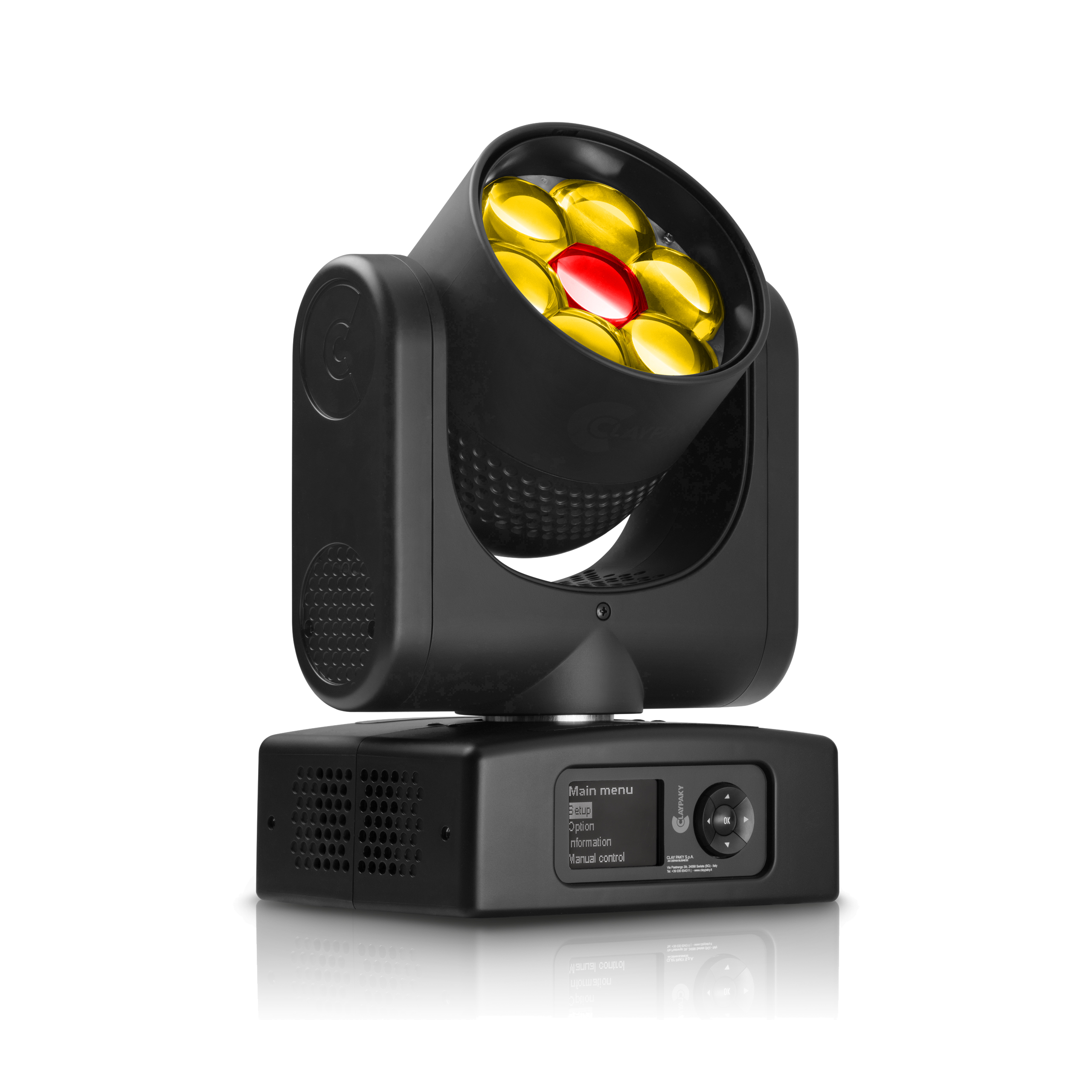 Claypaky Mini B - Vi har länge jobbat med leveranser av produkter & tjänster till event på Hooks Herrgård, strax söder om Jönköping. Därför var det lite extra trevligt när även en annan av våra återkommande kunder, Husqvarna AB, ville ha vår hjälp vid en internationell tvådagars säljkonferens med tillhörande galamiddag & prisutdelningar.