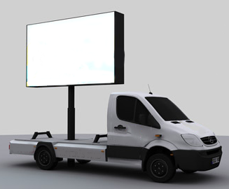 MOBIL LED-LASTBIL 7m² - LED lastbil med bild-yta på 7m² (16:9) Hyr mobil led skärm 7kvm