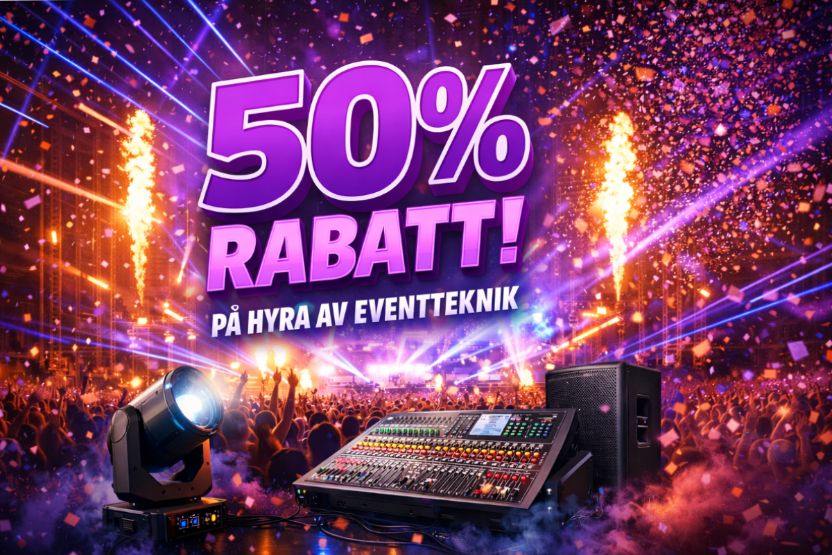 Bild kampanj februari - Bra exponering handlar till stor del om att synas och uppmärksammas. En monter med&nbsp;genomslagskraft belönas med många besökare och sannolikt även mycket affärer.&nbsp;Eventkraft kan hjälpa monter-konstruktörer och utställare med tekniska behov för monter & mässa. Hos oss kan du köpa eller hyra utrustning som förstärker och förtydligar ditt varumärke vid kommunikation med marknaden.