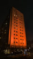 Fasadbelysning ljussättning utomhus Orange Day