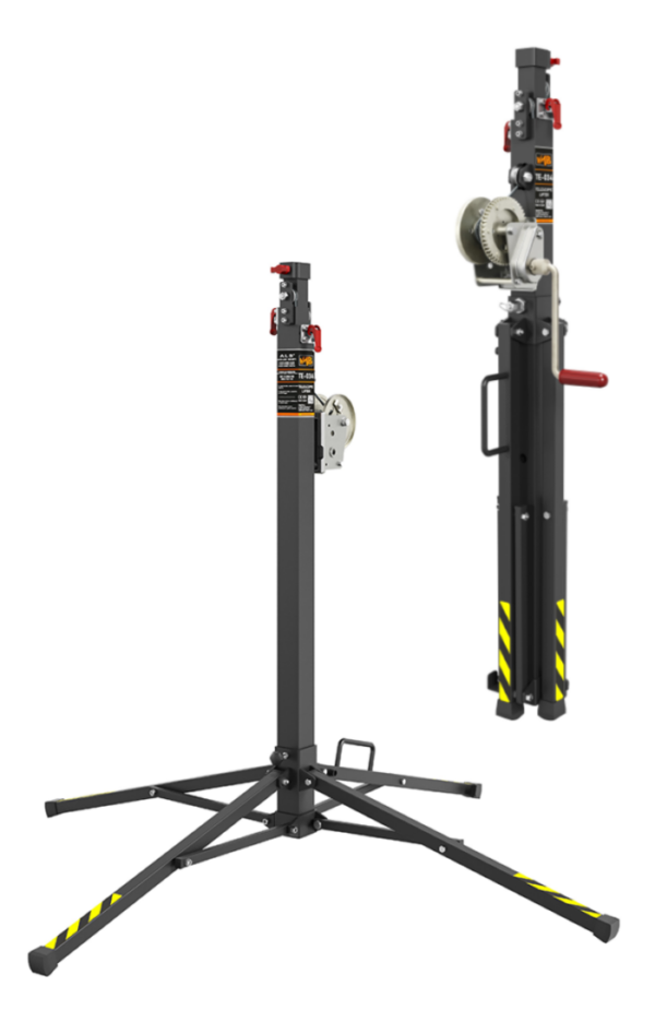 TE 034 - VMB Prolift TE-034 är ett kompakt vevstativ för belysning, tross m.m.