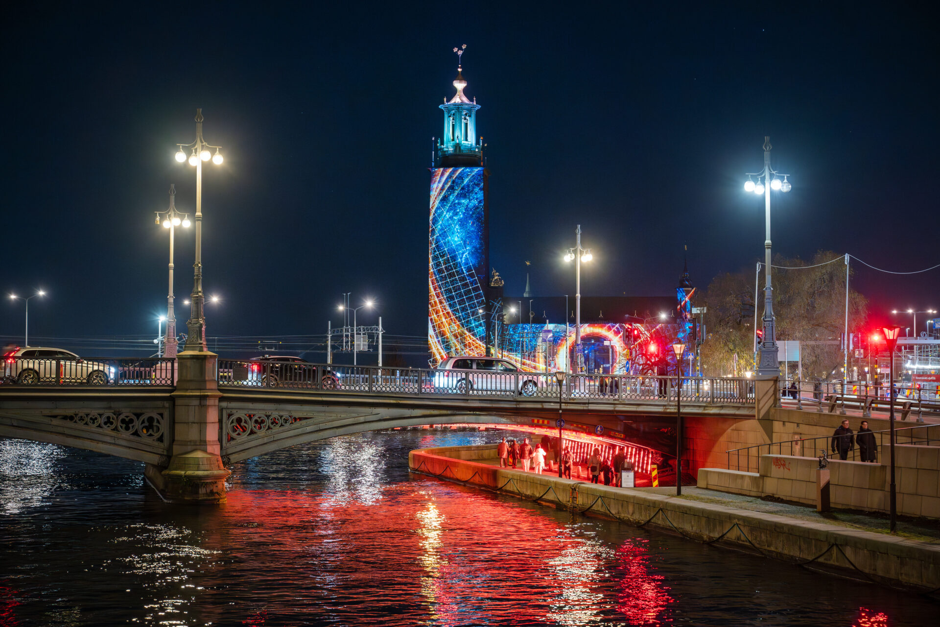 ljusinstallation 